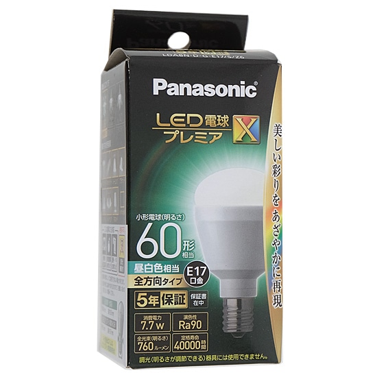 送料無料】Panasonic LED電球 プレミアX 昼白色 LDA8NDGE17SZ6