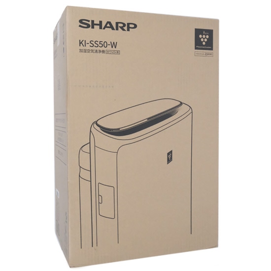 送料無料】SHARP 加湿空気清浄機 プラズマクラスター25000 KI-SS50-W ...