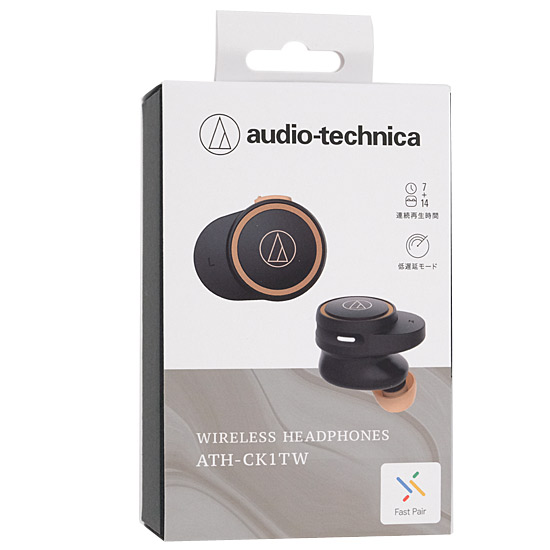 送料無料】audio-technica ワイヤレスイヤホン ATH-CK1TW BK ブラック