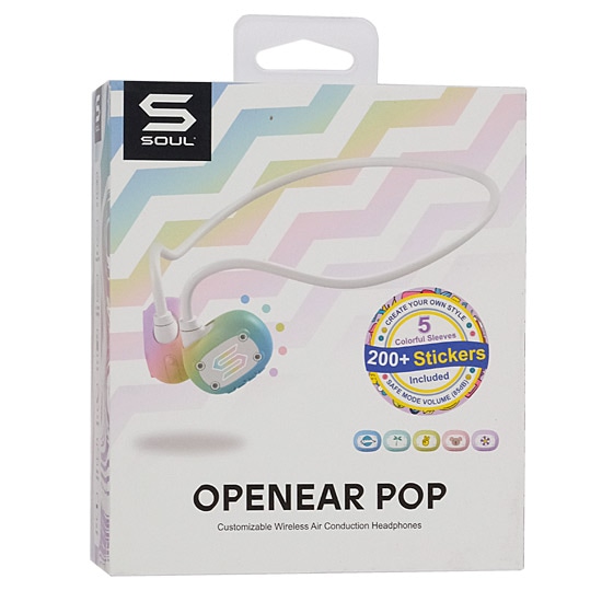 送料無料】SOUL イヤホン キッズ＆ヤング向けモデル OPENEAR POP