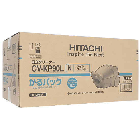 bn:8]【送料無料】日立 紙パック式クリーナー かるパック CV-KP90L(N ...