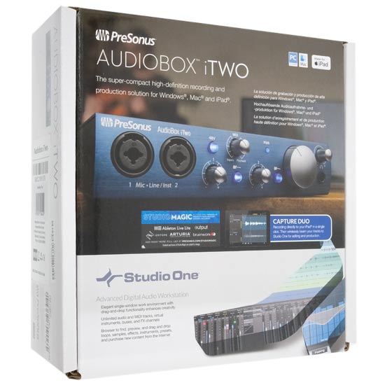 送料無料】PreSonus オーディオインターフェイス AudioBox iTwo 