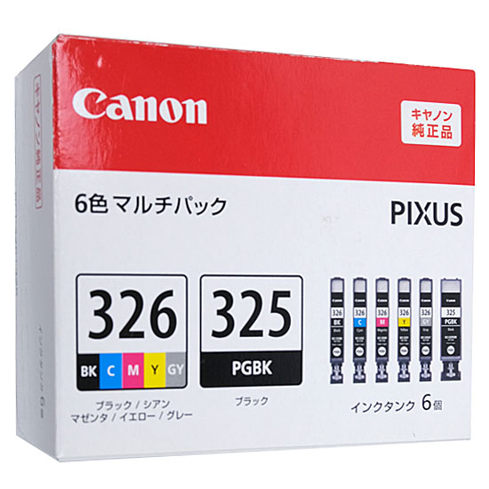 送料無料】CANON純正品 インクタンク BCI-326+325/6MP: オンライン