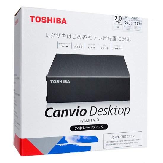 送料無料】TOSHIBA CANVIO DESKTOP HD-TDA2U3-B ブラック 2TB