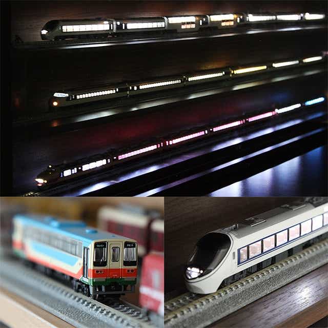 Nゲージ・HOゲージ対応 鉄道模型ディスプレイケース 幅113cm