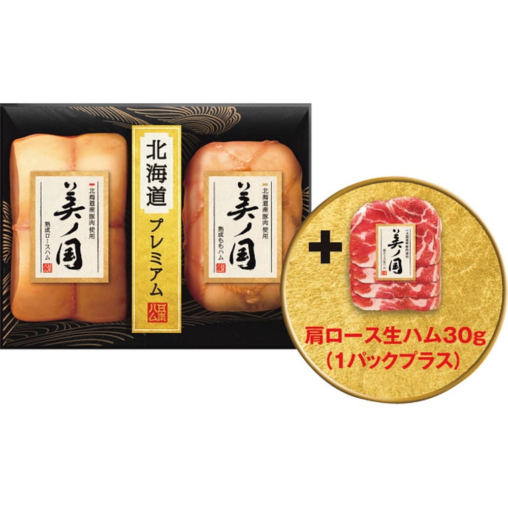 お歳暮 ギフト 2023 日本ハム 北海道産豚肉使用 美ノ国 2種2点入 UKH