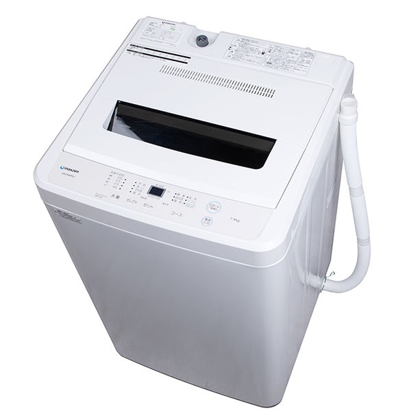 MAXZEN JW60WP01WH ホワイト 全自動洗濯機-