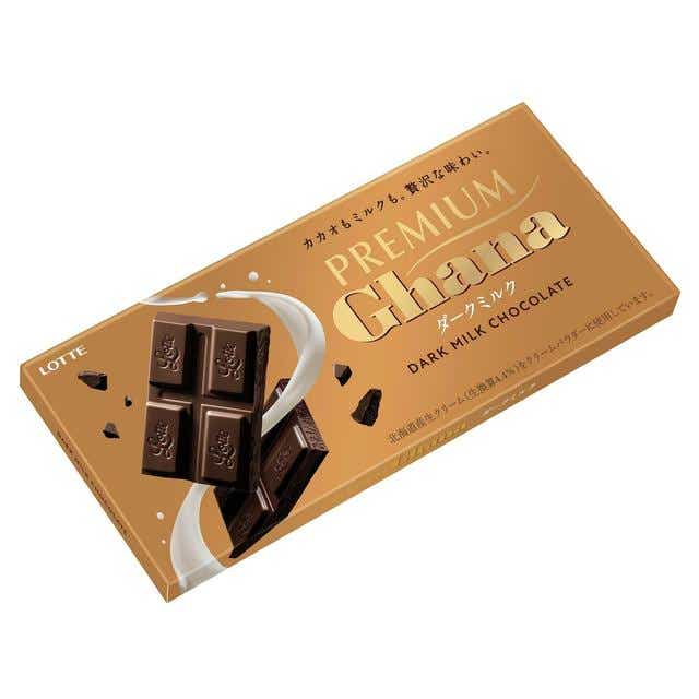 ◇ロッテ プレミアム ガーナ ダークミルクチョコレート 70g - チョコレート