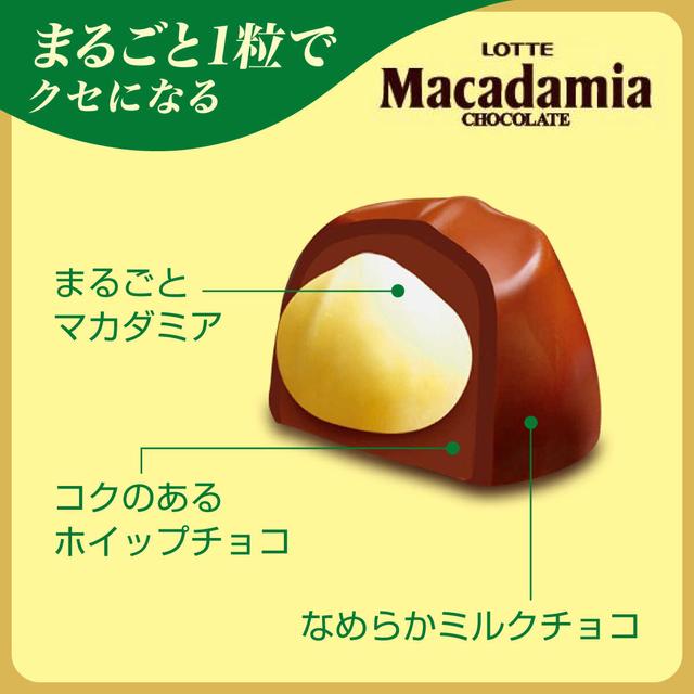 ◇ロッテ マカダミアチョコレート 9粒入【10個セット】: サンドラッグe