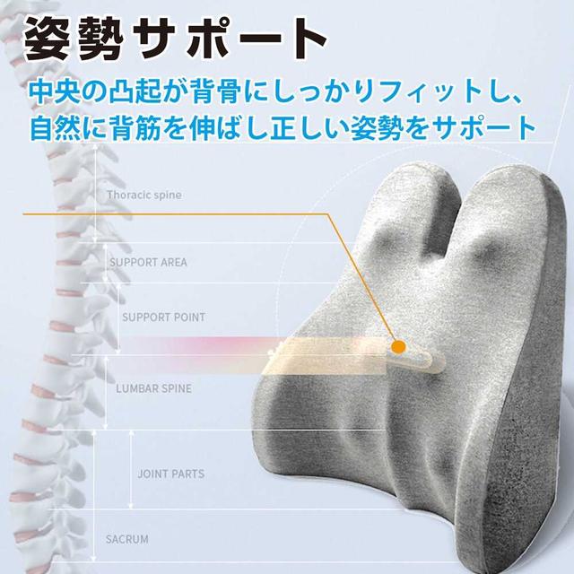 姿勢サポート低反発クッション グレー: サンドラッグe-shop｜JRE MALL