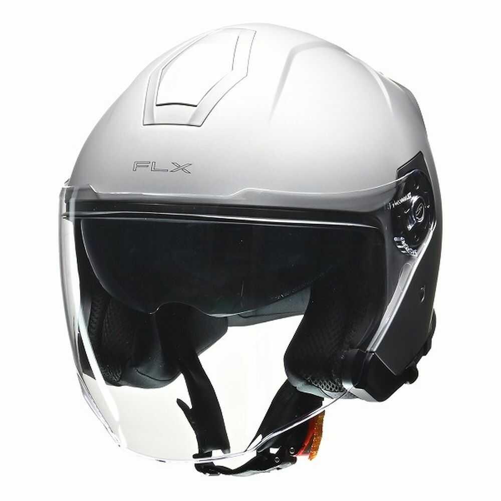 リード工業 FLXジェットヘルメットマットシルバーL FLXMATSIL: サン 