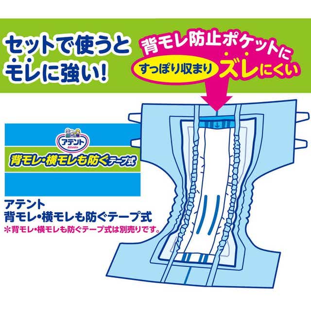 大人用紙おむつ類】大王製紙 アテント 夜1枚安心パッド 10回吸収 22枚 