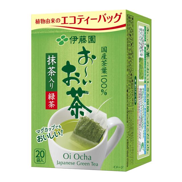 ◇伊藤園 お～いお茶 抹茶入り緑茶ティーバッグ 20袋【10個セット