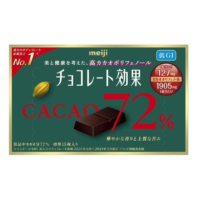 ◇明治 チョコレート効果 カカオ72％BOX 75g【5個セット】: サン