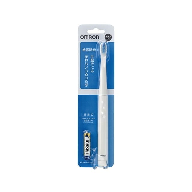 オムロン 電動歯ブラシ HT-B220-W ホワイト 電池式: サンドラッグe 