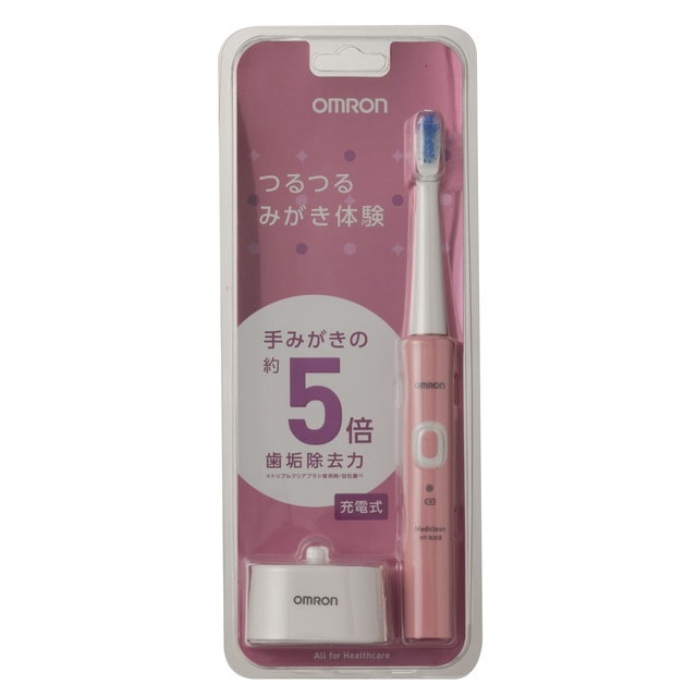 オムロン 電動歯ブラシ HT-B303-PK ピンク 充電式: サンドラッグe-shop