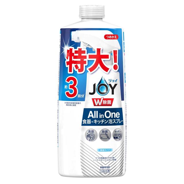 P＆G 除菌 ジョイ ミラクル泡スプレー 微香 詰替 3回分 630mL: サン