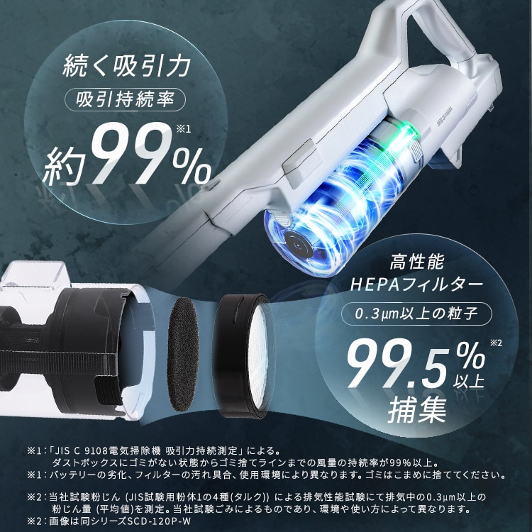 公式】掃除機 アイリスオーヤマ 充電式 サイクロン スティック