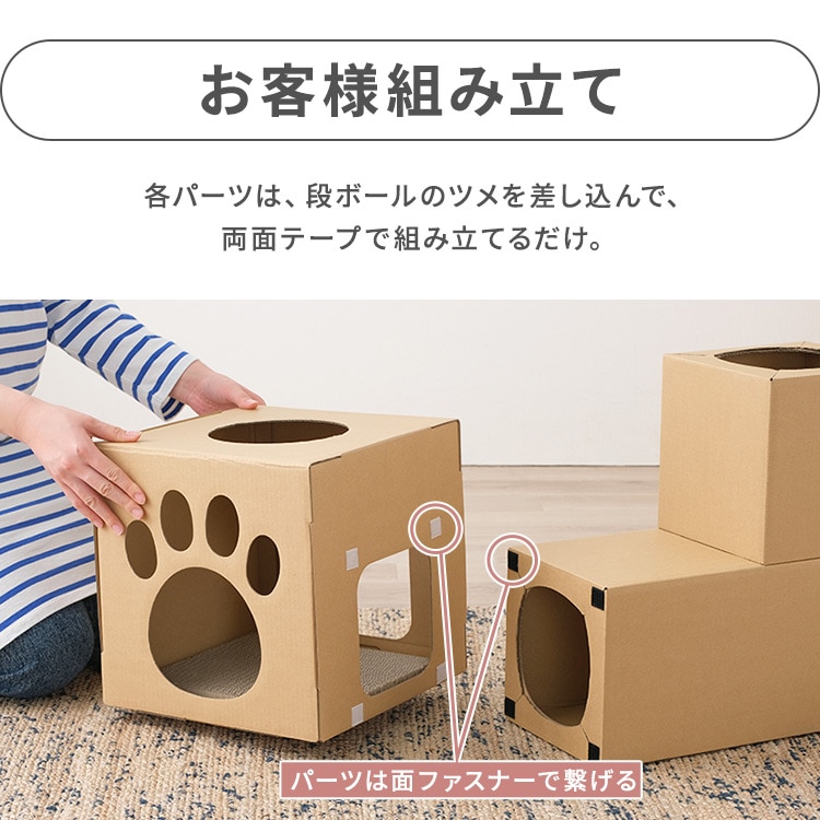 ねこねこトンネル BOX＋T字セット P-NTBT(BOX＋T字セット): アイリス