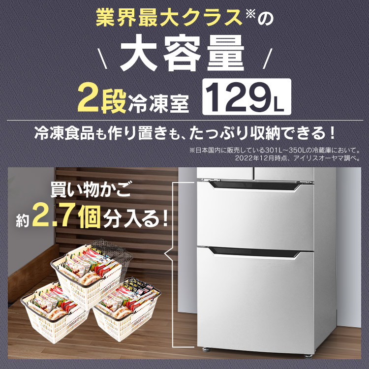 【ボトル】2022年製コンパクト&大容量　アイリスオーヤマ　冷蔵庫　冷凍庫 冷蔵庫・冷凍庫