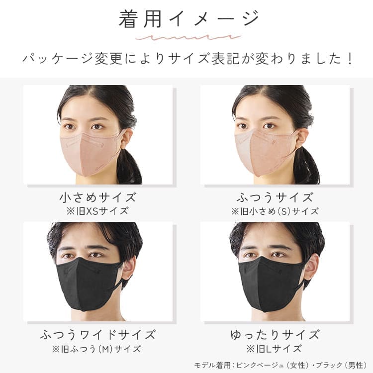 DAILY FIT MASK 立体 ふつうサイズ 5枚入 RK-F5SUB ペールベージュ