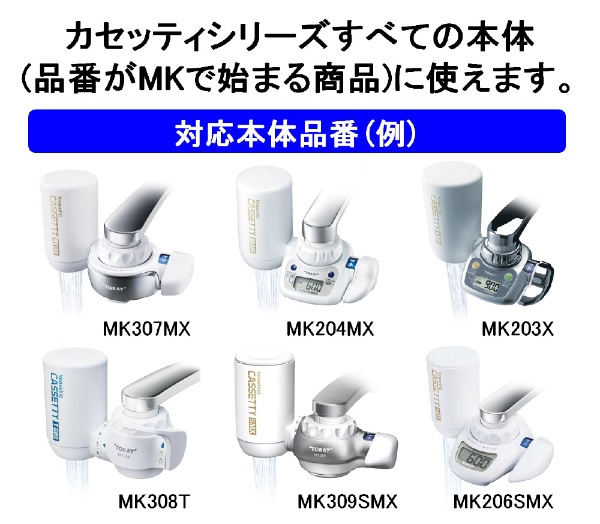 交換用カートリッジ 塩素・濁り除去タイプ トレビーノ ホワイト MKC.J