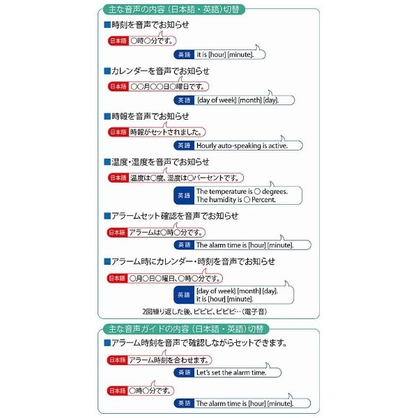 電波音声時報目覚まし時計 トークライナー 薄金色パール DA206G