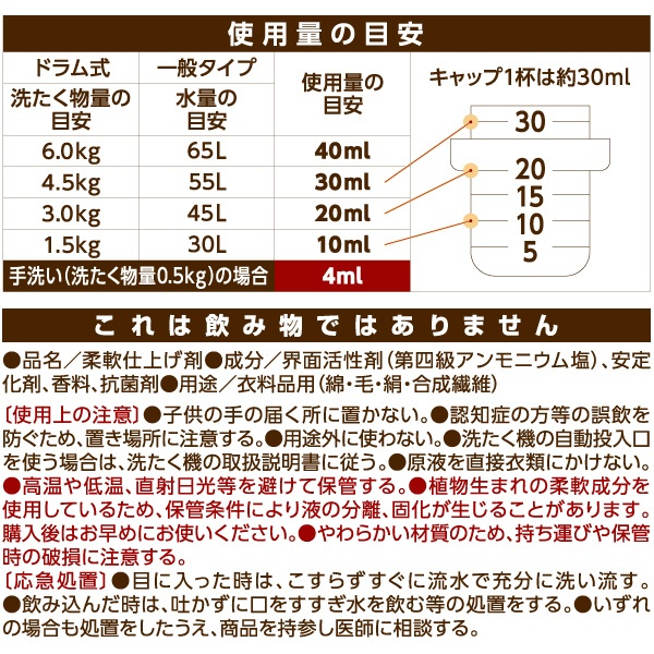 FaFa（ファーファ）ファインフレグランス 柔軟剤 つめかえ用 500mL