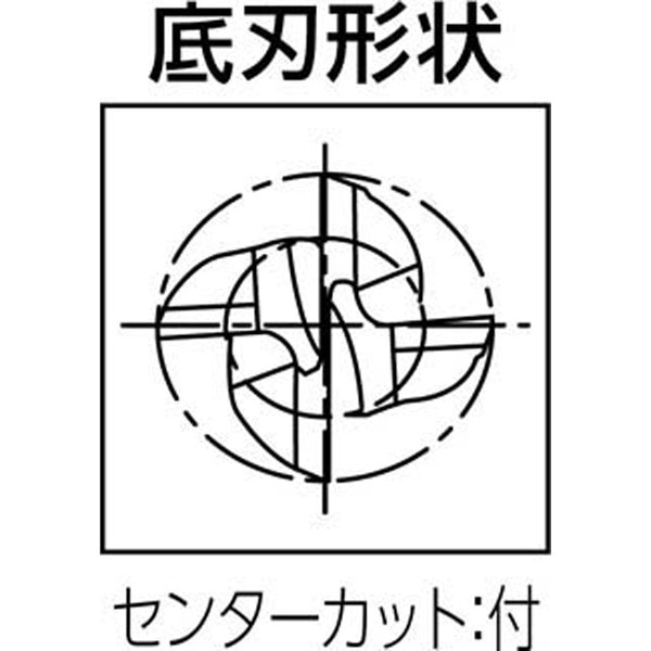 マルチリードRF100F 難削材用4枚刃レギュラー刃径8mm 3629008(3629008