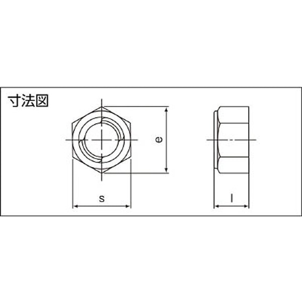 ゆるみ止めKナット ステンレス 250個入り SUSKN10(SUSKN10