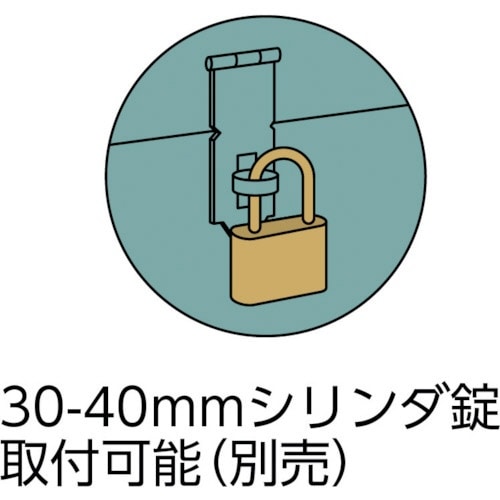 ＴＲＵＳＣＯ 中型車載用前扉付工具箱 中皿なし