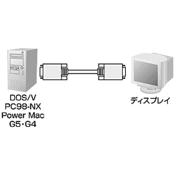 VGAケーブル ライトグレー KB-CHD1515K2 [15m][KBCHD1515K2](グレー