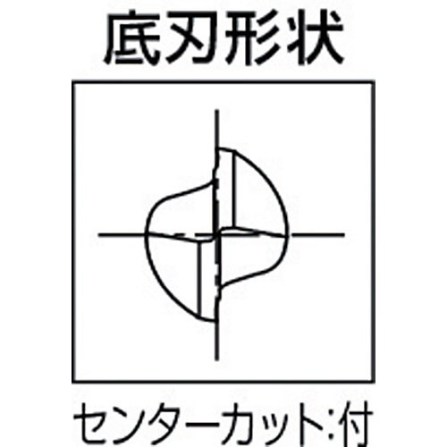 超硬エンドミル 2刃ショート 銅・アルミ合金用 1 8502010 CA-RG-EDS-1