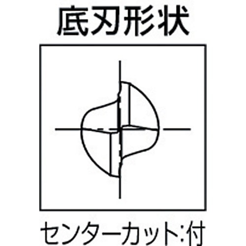 超硬エンドミル 2刃ロング 銅・アルミ合金用 3 8502630 CA-RG-EDL-3