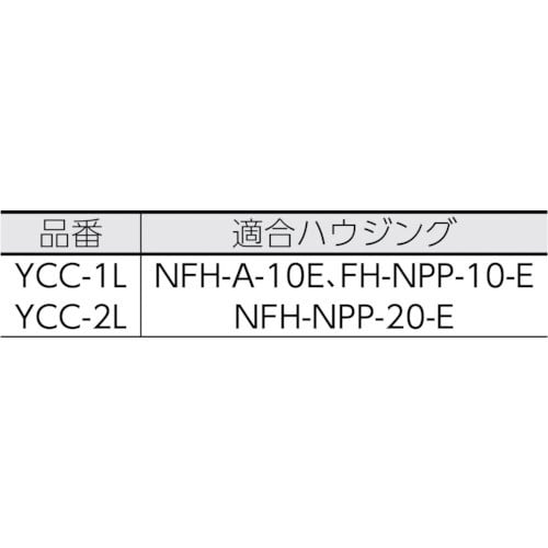 活性炭フィルターカートリッジYCCシリーズ YCC-1L(YCC1L