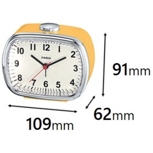 アラームクロック レトロイエロー TQ-159-9JF [アナログ](イエロー): ビックカメラ｜JRE MALL