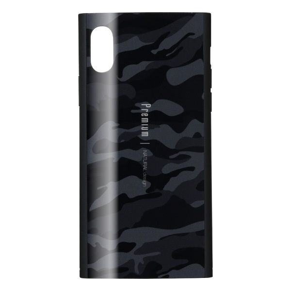 iPhoneXR専用背面ケース Premium COLOFUL CAMO Black iP18_61-PREMS02