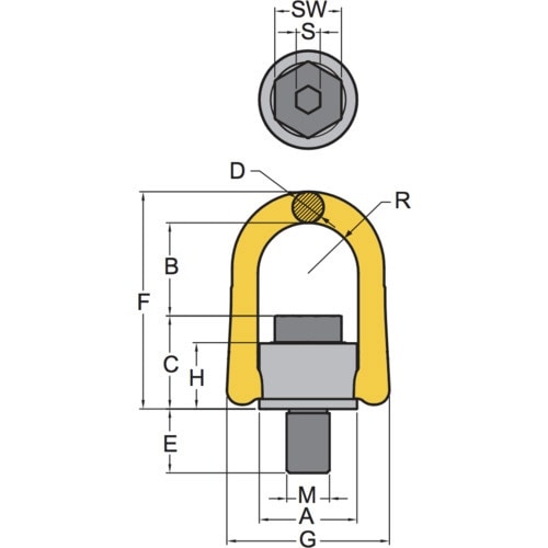 ＹＯＫＥ アンカーポイント Ｍ３６ １４ｔ 8-231-125(8-231-125