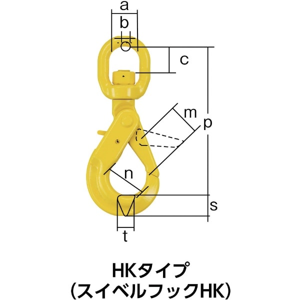 キトー チェンスリング（アイタイプ） スイベルフックＨＪＫ HJK10