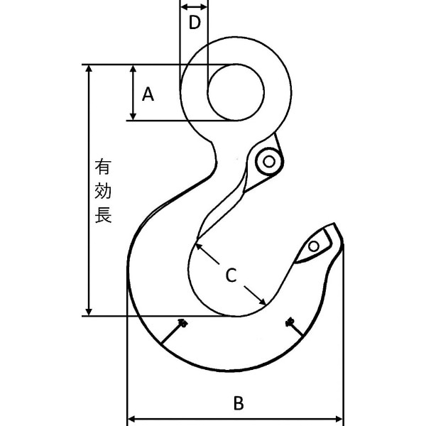クロスビー アイフック 基本使用荷重３．２ｔ(L320AN3.2