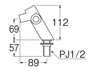 立水栓（トイレカウンター用） Y504h13(Y504H13): ビックカメラ｜JRE MALL