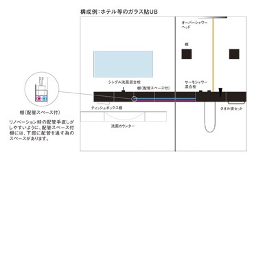 棚（配管スペース付） W2391T150(W2391T150): ビックカメラ｜JRE MALL