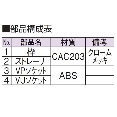 ｱｳｽ D-3VZQ-PU 40 山形排水目皿(D3VZQPU40): ビックカメラ｜JRE MALL