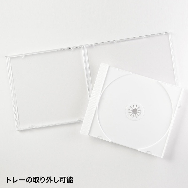 Blu-ray/DVD/CD対応 プラケース 1枚収納×30 ホワイト FCD-PN30WN