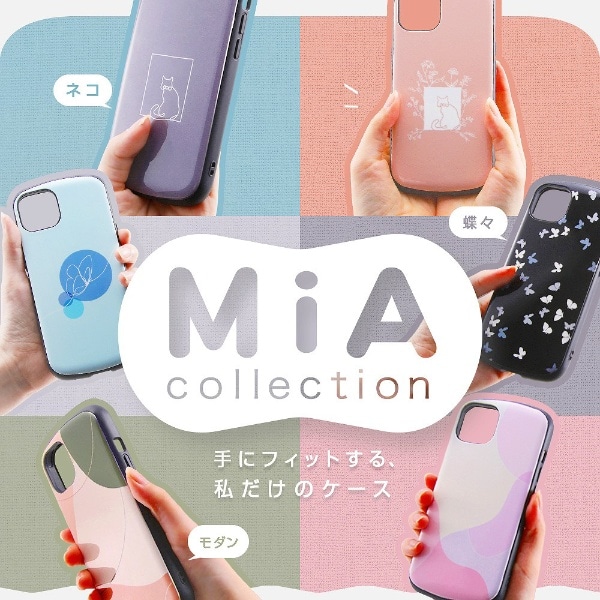 iPhone 13 mini 耐衝撃ケース MiA-collection/ネコ/ イングレム ピンク