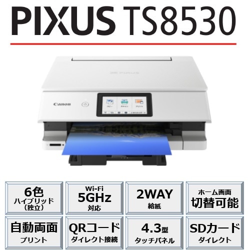 高評価通販 A4カラーインクジェット複合機 PIXUS TS8530 (レッド