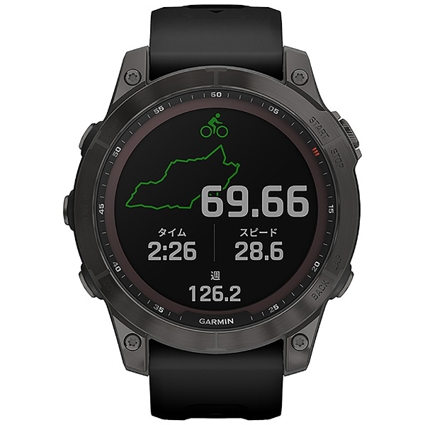 fenix 7 Sapphire Dual Power 【Suica対応】 GARMIN Ti Carbon Gray