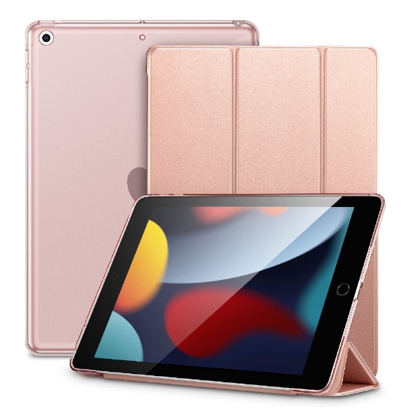 10.2インチ iPad（第9/8/7世代）用 Ascend 三つ折りケース ローズ