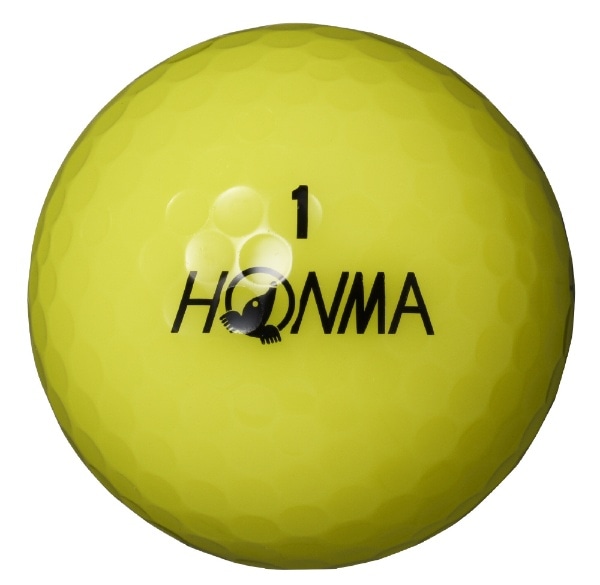 ゴルフボール HONMA D1ボール《1ダース(12球)/イエロー》BT2201