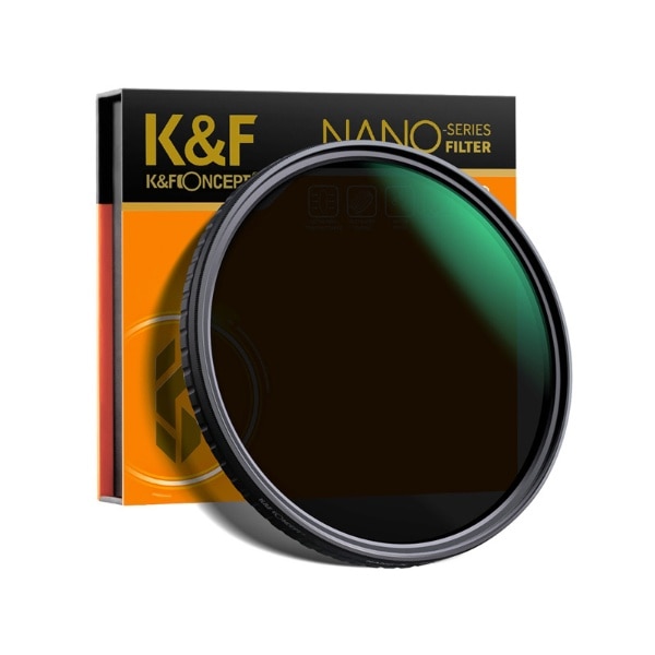 K&F Concept NANO-X バリアブルNDフィルター 62mm 減光範囲ND32~ND512